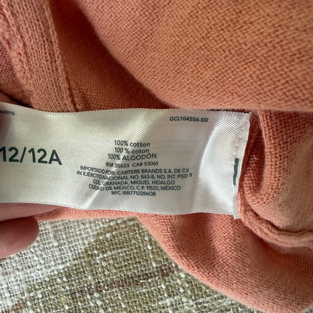 Carters Girls Cropped Ruffle Cardigan - Picture 4 of 4